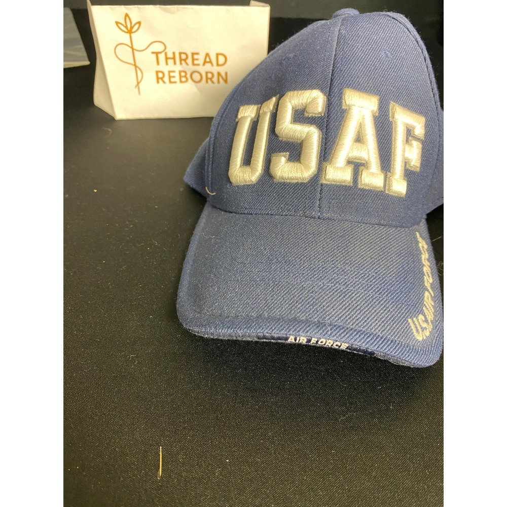 USAF Air Force Blue Baseball Cap Embroidered Logo Adjustable Strap Casual Hat